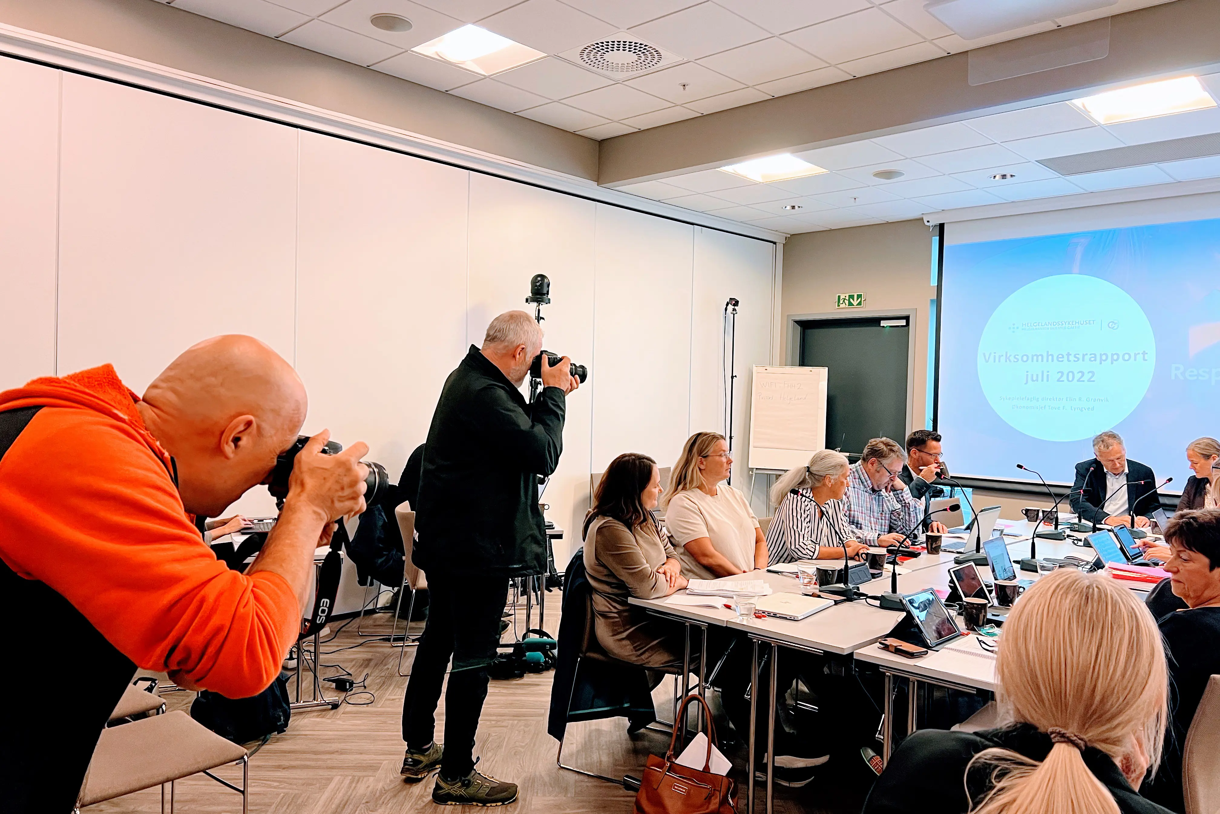 Fotografering før styremøtet i Mosjøen